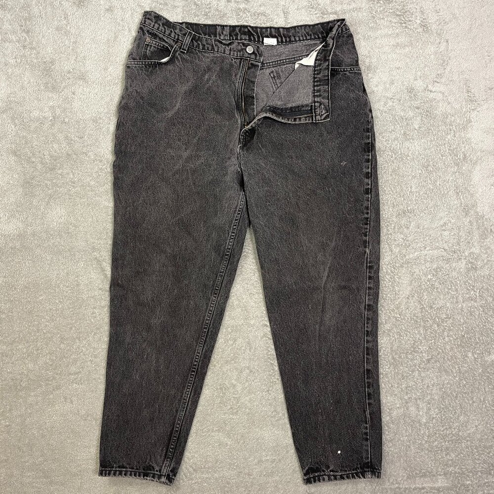 Levi's‎ 922 Jeans Womens 22 Short Black Tapered Fit Orange Tab Vtg Made in USA